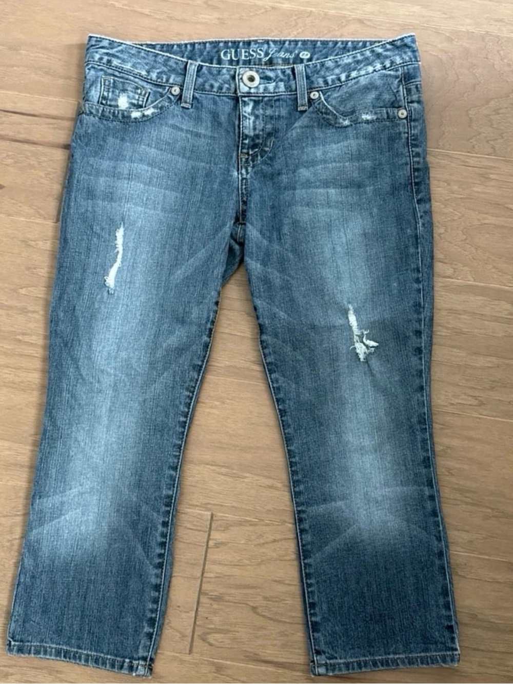Guess skinny cropped jeans low rise size 29